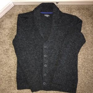 Kenneth Cole Reaction dark gray Cardigan sweater